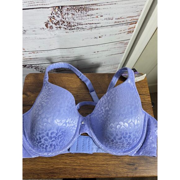 Bali One Smooth U Back Smoothing Underwire Bra Blue Women's Size 38C NWT - Picture 1 of 4